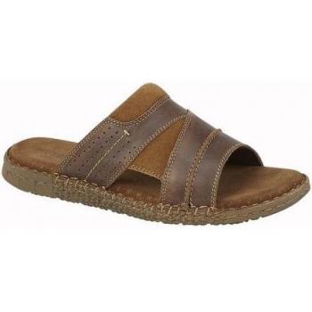 Roamers Men's Brown Suede Sandals Size 10 UK