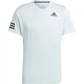 Camiseta Adidas Club Tenis 3 Rayas Azul Hombre