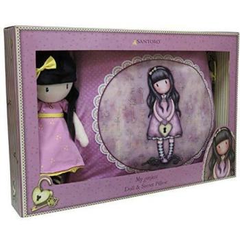 Gorjuss CK-10M-G Set Regalo Muñeca y Cojín Secreto - The Secret