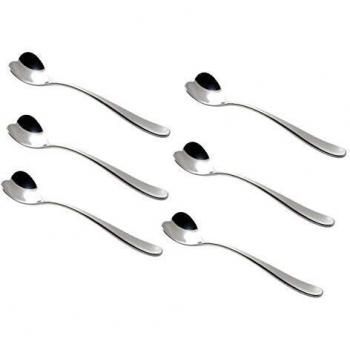 Alessi ammi01cu Big Love – Copa para Helados con Cuchara en 18/10 Acero Inoxidable Espejo Pulido, Juego de 6