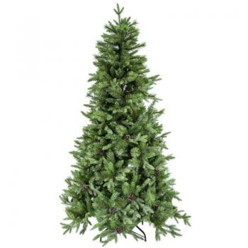 Árbol de Navidad Sinaí Verde con Piñas 746 Ramas 120 cm Ø84 h120
