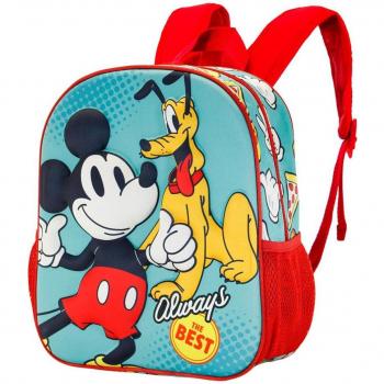 Mochila Escolar 3D Pequeña Mickey Mouse Best Karactermania 31x27x11cm Multicolor