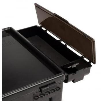 Caja Nash TT Rig Station Needle Box con capacidad de almacenamiento optimizada, diseño compacto y resistente, ideal para organizar anzuelos y terminales de pesca