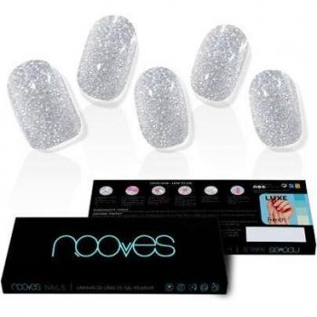 Nooves Dazzling Diva Premium Glam Lámina Uñas Glitter Gris 20uds