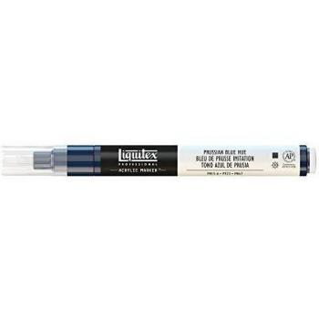 Liquitex Rotulador de Pintura acrílica, Punta Fina, Tono Azul de Prusia, 2 mm
