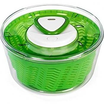 Zyliss E940011 Easy Spin 2 Centrifugadora de Ensalada | Pequeño | Plástico | Verde | Escurridor Spinner Para Lechugas, Ensaladas Y Verduras | Apto Para Lavavajillas | 5 Años de Garantía