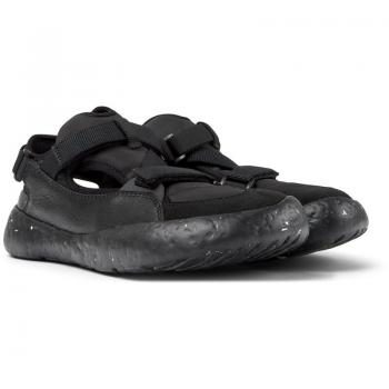 CAMPER Peu Stadium Sneakers for Men - Black, Size 46, Smooth Leather/Cotton Fabric