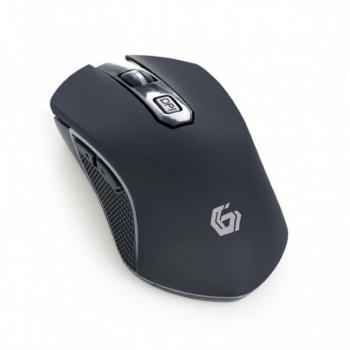 Gembird MUSGW-6BL-01 Ratón Gaming Inalámbrico Recargable 6 Botones 3200DPI Negro