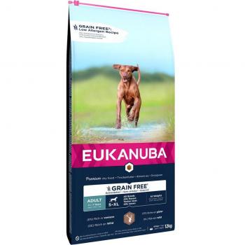Eukanuba Grain Free Adult Large con carne de caza - 12 kg