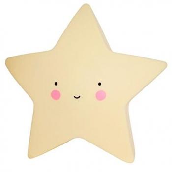 A Little Lovely Company LTSY032 - Lámpara en forma de estrella, Amarillo