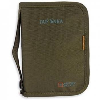Tatonka retención de Dinero Travel Zip RFID B, 23 x 13 x 3 cm, Unisex, Geldbeutel Travel Zip M RFID B, Verde Oliva, 17 x 12 x 3 cm