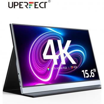 Monitor portátil UPERFECT UPlays C10 de 15.6 4K UHD IPS - Segunda pantalla para computadora portátil Mac y PC