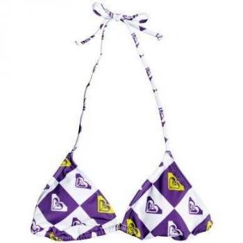 Roxy - Top de Bikini Tiki Triangular - Mujer - M - Blanco