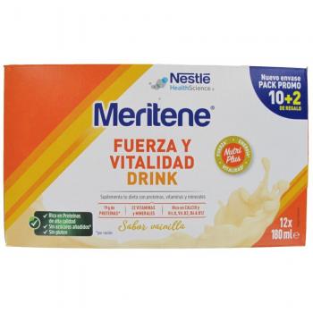 Meritene Drink Vainilla 180ml Pack Ahorro 12 Bricks