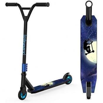 IMMEK Patinete Freestyle ABEC-9 Rodamientos, 2 Ruedas 100 mm Aluminio Núcleo de Rueda Scooter 360° Trucos y Saltos, Apto para Niños y Adolescentes Mayores de 6 Años Carga Máxima 100 kg