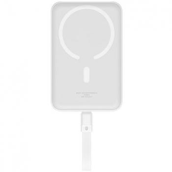 Powerbank Magnético Baseus Mini 10000mAh, Carga Rápida PD 20W con Cable Lightning - Blanco