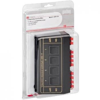 Goobay 27934-GB - Caja de interruptores para altavoces
