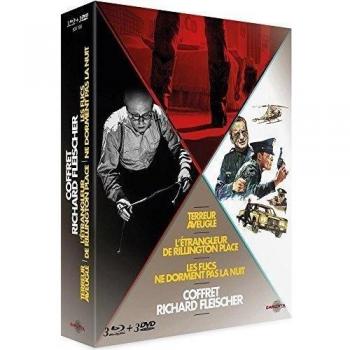 Coffret Richard Fleischer : Terreur aveugle + L'étrangleur de Rillington Place + Les flics ne dorment pas la nuit [Francia] [Blu-ray]
