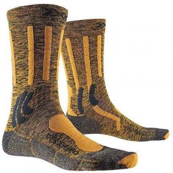 X-Socks Trekking Merino Socks - Charcoal/Orange Unisex 39-41