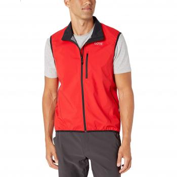 Gore Wear C3 Windstopper Chaleco, Hombre, Rojo, XXL