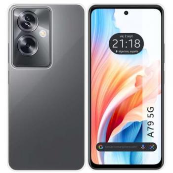 Funda Silicona Gel TPU Transparente compatible con Oppo A79 5G