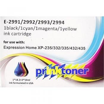 prinktoner 29 x l Full Set de 4 cartuchos de tinta 2996 COMPATIBLES para Epson Expression Home XP-235, XP-332 XP-335, XP-432, XP-435