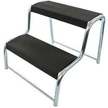 Escalera de doble escalón para caravanas/ autocaravanas ProPlus 360822, Negro