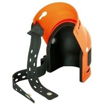 Rodilleras con articulación y cubierta de PVC dura, color naranja