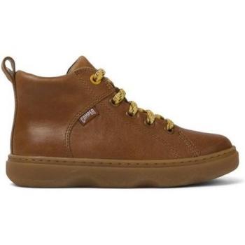 Botines Camper K900189-013 Kiddo para niño en piel color marrón con cierre de cordones