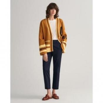 Pantalón chino slim fit marino para mujer Gant