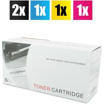 1x, 5er Set (2xBK+C+M+Y)+A4 500 BLatt für HP CB 380A 381A 382A 383A • Kompatibel Toner für HP Color Laserjet CB...