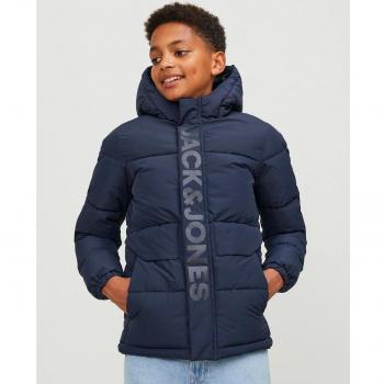 Jack & Jones - Chaqueta puffer acolchada de niño con capucha