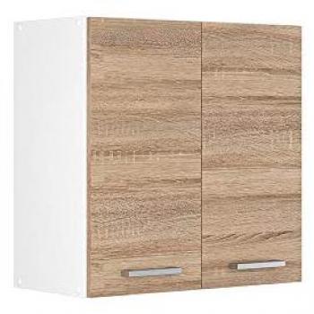 Mueble Alto Universal R-Line, Sonoma/Blanco, 60 cm con Puertas