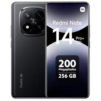 Xiaomi Redmi Note 14 Pro Plus 5G Smartphone 256GB Negro, Pantalla AMOLED 6.67 FHD+ 120Hz, Cámara AI 200 MP, Snapdragon 7s Gen 3, HyperCharge 120