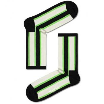 Calcetines 3/4 Rayas Verticales Negros Talla 36-46