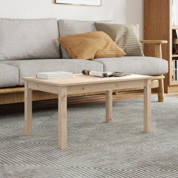 Mesa de salón de madera maciza de pino 80x50x40 cm