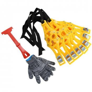 Rupse Universal Cadena de Neumáticos de Nieve /Cadena Antideslizante para Coches SUV Camión - Amarillo