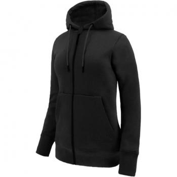 Sudadera Joluvi Hoodie con Cremallera V2 Negra para Mujer