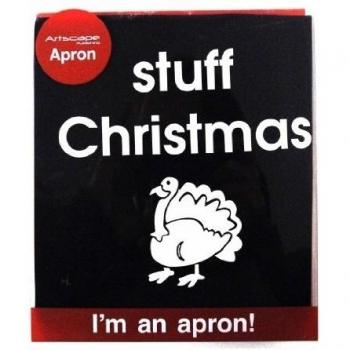 Delantal de la Navidad en Inglés 'Stuff Christmas'