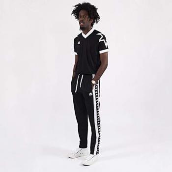 Kappa Arqua Sudadera, Unisex, Negro/Verde, 3XL