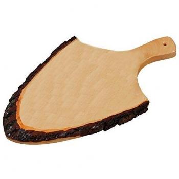 Kesper - Tabla de servir (madera de aliso), color marrón, talla 30 - 35 cm longitud x 18 cm, 2 cm espesor