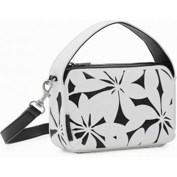 Handbag Metaflower Desigual 23SAXPA0 Ecru - Trendy Fashion Accessory, White female, Size: ONE SIZE