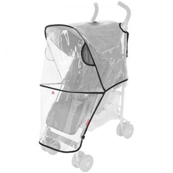 Maclaren AM1Y750302 Protector para la Lluvia Universal - Protege de la Lluvia, el Viento y la Nieve. Se Adapta a Maclarens y Mayoría de las Marcas. PVC sin Ftalatos, Clear