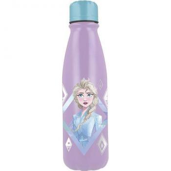 Disney Botella Aluminio Frozen 600 ml con Boquilla + Cierre de Seguridad