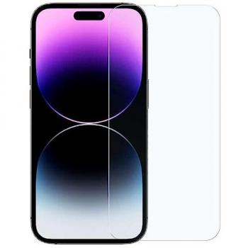 Protector de Pantalla Cristal Templado Premium para iPhone 14 Pro Max, Vidrio 9H, Borde Redondo Antigolpes 2.5D, Grosor 0.33mm, Ultra Resistente