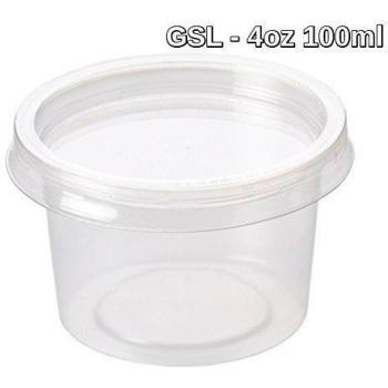 GSL - 35 x Food Grade Baby Weaning Tubs Pots plus 35 Lids - 4oz 100ml - BPA FREE by GeneralStoresLtd