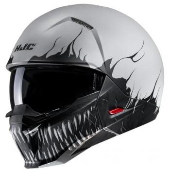 HJC i20 Scraw Casco Jet - Negro Gris / HJC Casco Jet i20 Negro-Blanco