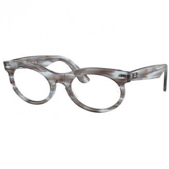 Ray-Ban RX2242V Wayfarer Oval 8361 Men's Eyeglasses Blue Size 53 - Frame Only, HSA/FSA Insurance Eligible, Blue Light Block Available