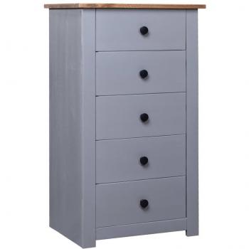 vidaXL Sideboard Grey 46x40x89 cm Pine Panama Range