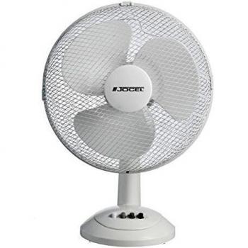Jocel JVM030580 Ventilador de Sobremesa, 35 W, Plástico, 3 Velocidades, Blanco
